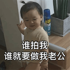 谁拍我就要做我老婆表情包