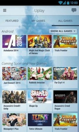 uPlay手机客户端