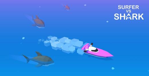 Surfer vs Shark