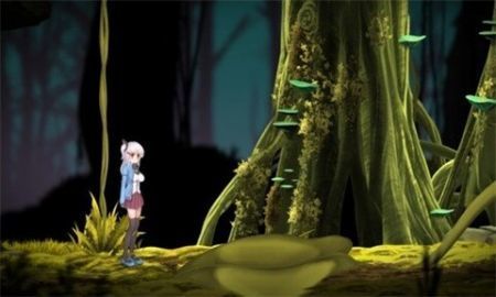 白发少女与伐木工森林