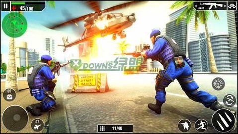 反警察罢工射击游戏