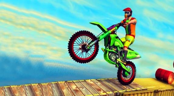 疯狂自行车天空特技3D最新版