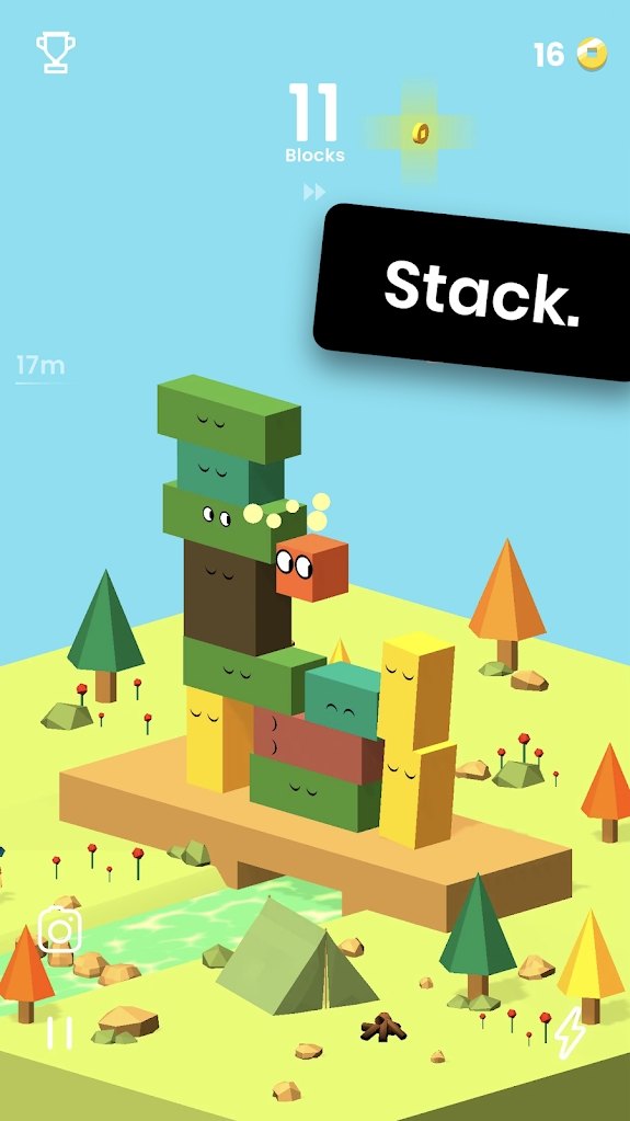 堆叠积木游戏