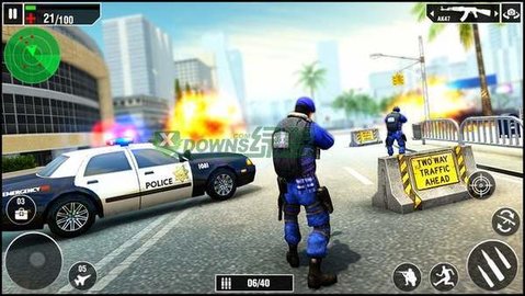 反警察罢工射击游戏