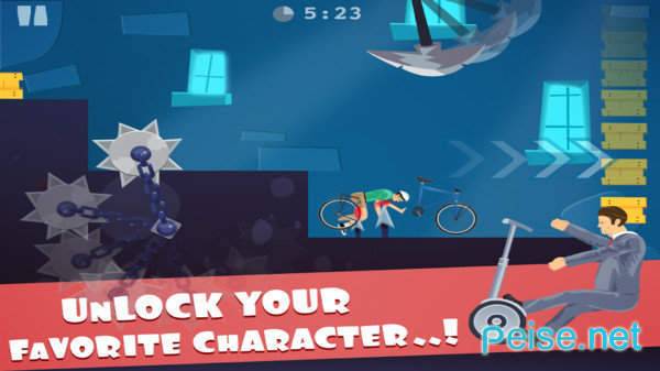 爸爸骑车去上学