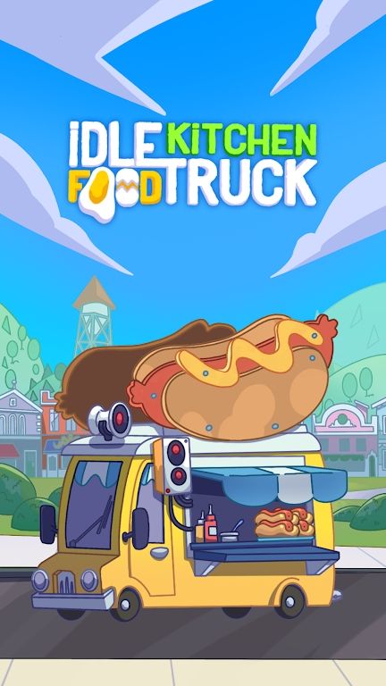 空闲厨房食品卡车