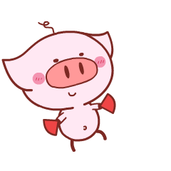 粉猪曳紫表情包