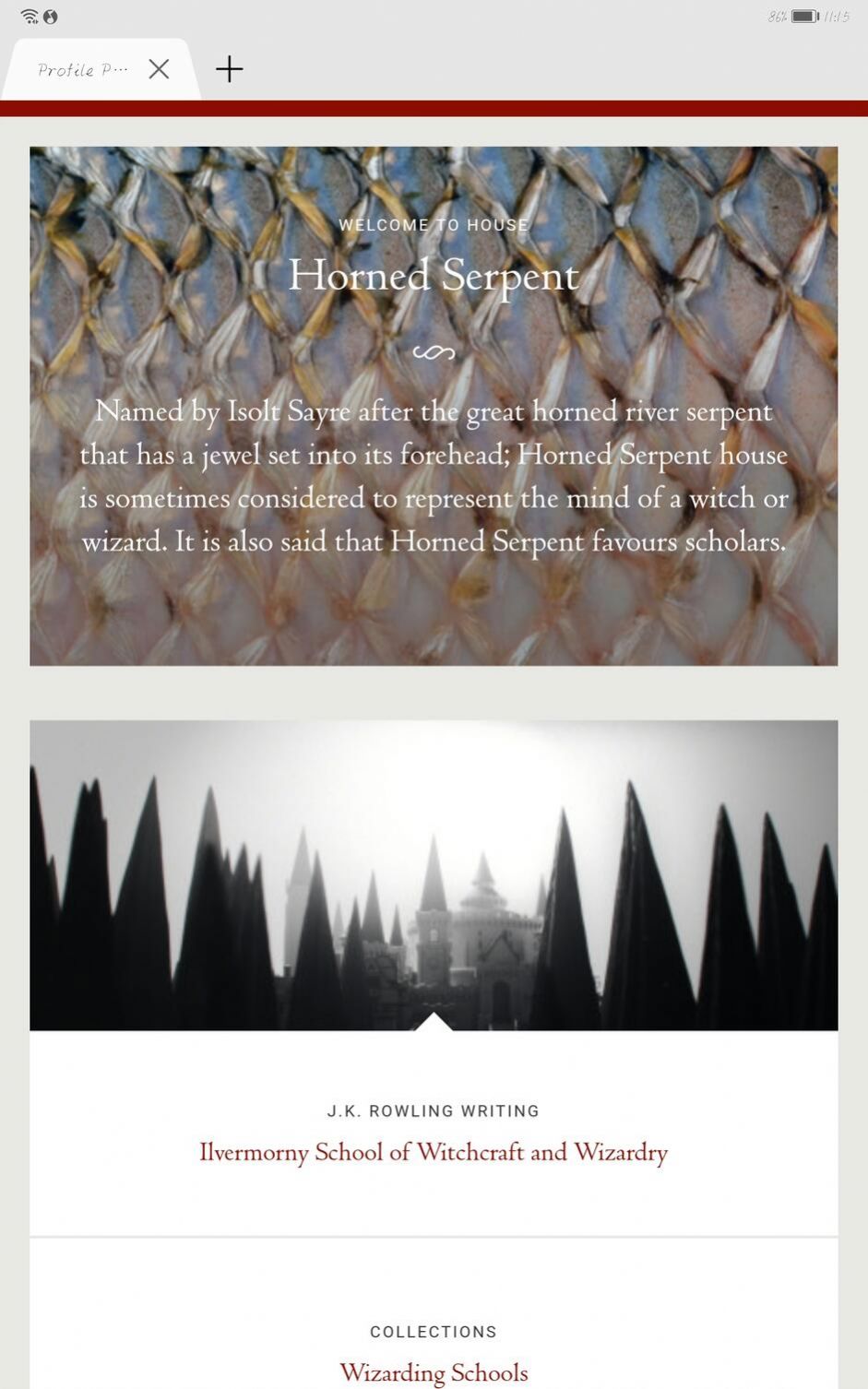 霍格沃茨分院测试