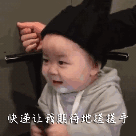 双十一收快递表情包