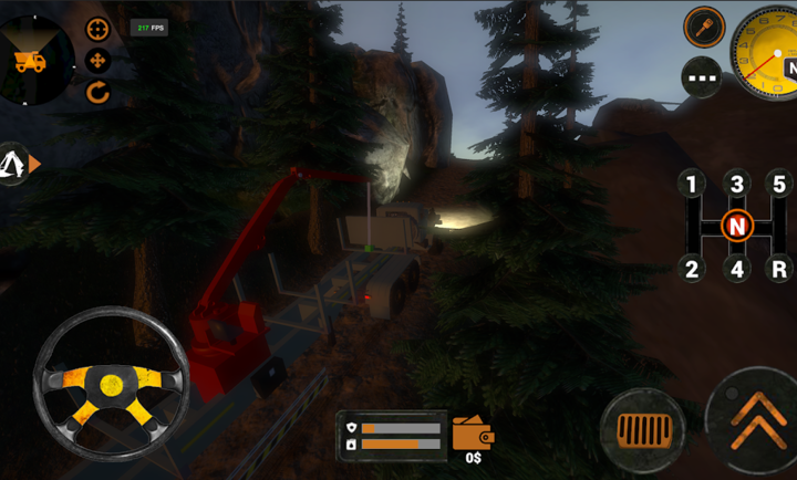 卡车司机森林模拟器