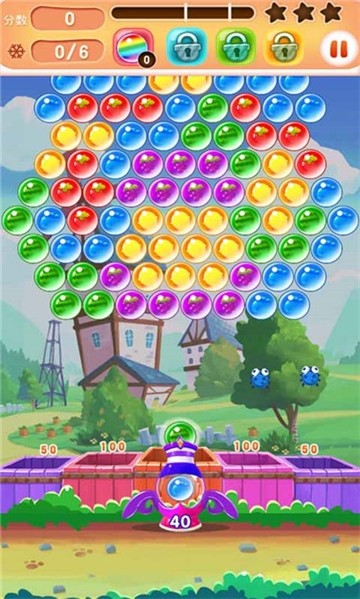 彩色泡泡龙红包版