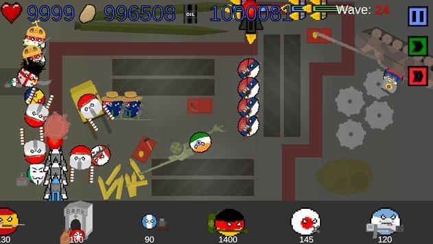 国家球塔防御游戏