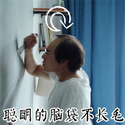 隐蔽的角落秦昊秃顶恶搞带字表情包